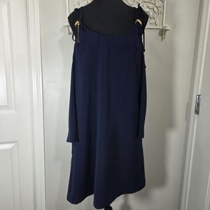 Rachel Rachel Roy Navy Blue Dress With Gold Accents And Pockets Size 10
